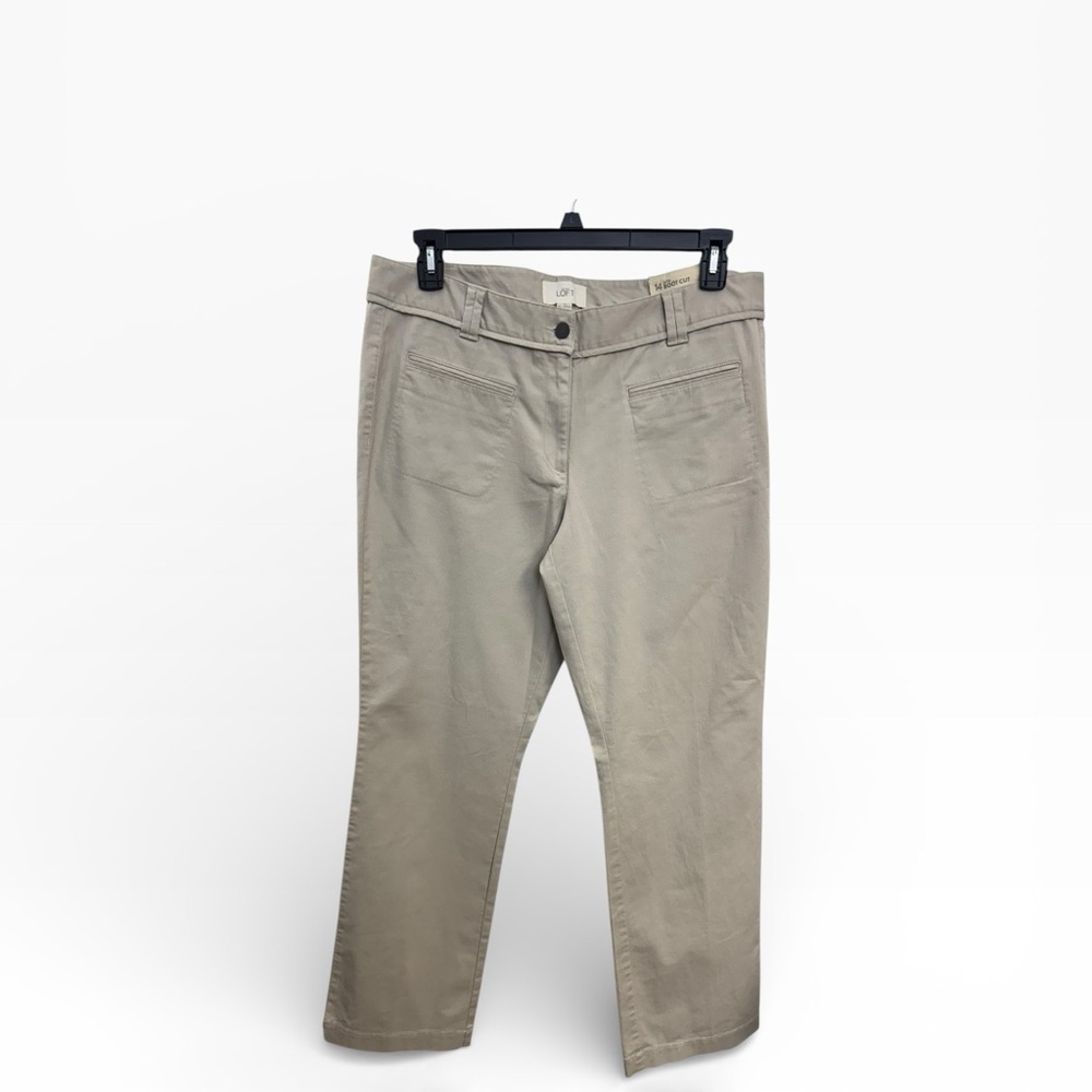 LOFT Women's Tan Boot Cut Pants Size 14 *619‎